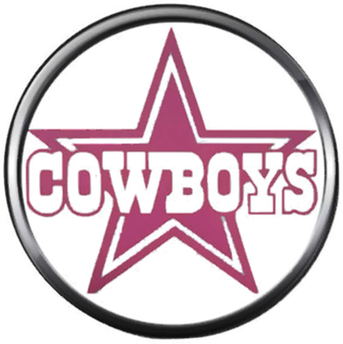 NFL Pink Logo Dallas Cowboys Diamond Plate Texas Football Fan Team Spi –  Fashion Snap Jewelry and More