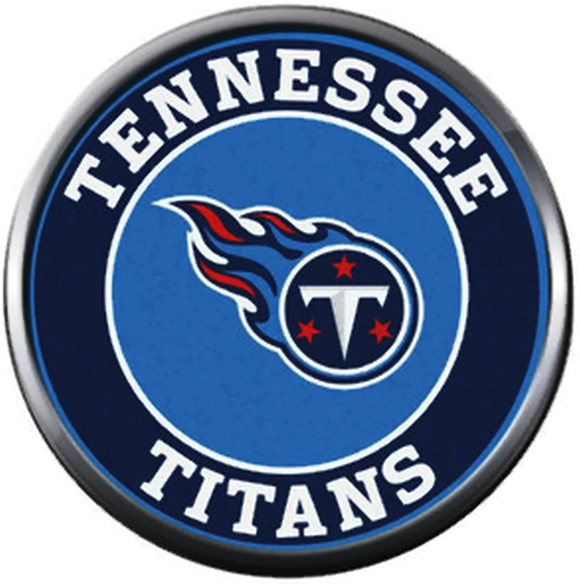 NFL Tennessee Titans Circle Logo On Blue Sports Fan Football Lovers Te –  Fashion Snap Jewelry and More