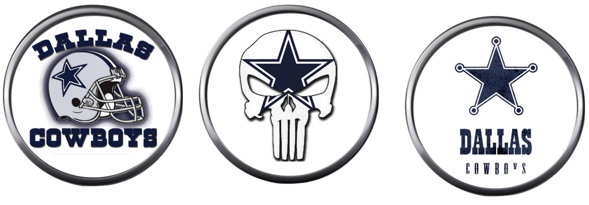 Breast Cancer Ribbon Dallas Cowboys NFL Football Logo 18MM - 20MM