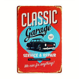 The Tin Wall Metal Garage Sign for Mancave Classic Garage We Can Fix Anything