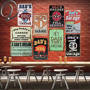 The Tin Wall Metal Garage Sign for Mancave Beer is Cheaper than Gas Drink Dont Drive