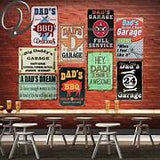 The Tin Wall Metal Garage Sign for Mancave Beer is Cheaper than Gas Drink Dont Drive