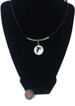 NFL Fashion Snap Jewelry Atlanta Falcons Logo Necklace Set With 2 Charms For Football Fans