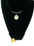 NFL Fashion Snap Jewelry Los Angeles Chargers Logo Necklace Set With 2 Charms For Football Fans