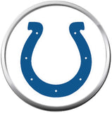 NFL Set of 2 Indianapolis Colts  Horseshoe Logo 18MM - 20MM Snap Jewelry Charms New Item