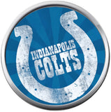 NFL Set of 3 Indianapolis Colts Horseshoe Logo 18MM - 20MM Snap Jewelry Charms New Item