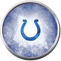 NFL Set of 3 Indianapolis Colts Horseshoe Logo 18MM - 20MM Snap Jewelry Charms New Item