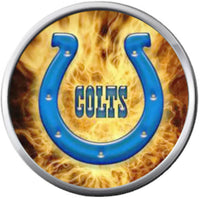 Set of 4 Indianapolis Colts NFL Snap Horseshoe Football Logo  18MM - 20MM Snap Jewelry Charms New Item