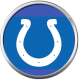 Set of 4 Indianapolis Colts NFL Cool Football Logo  18MM - 20MM Snap Jewelry Charms New Item