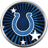 NFL Set of 3 Indianapolis Colts Love Horseshoe Logo 18MM - 20MM Snap Jewelry Charms New Item