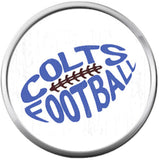 NFL Set of 4 Indianapolis Colts Horseshoe Logo 18MM - 20MM Snap Jewelry Charms New Item