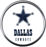 Set of 3 NFL Dallas Cowboys Star Football Logo 18MM - 20MM Snap Jewelry Charms New Item