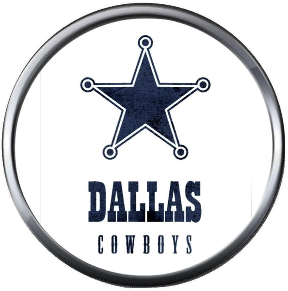 Cool Blue Star Dallas Cowboys NFL Football Logo 18MM - 20MM Snap