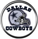 Set of 3 NFL Dallas Cowboys Star Football Logo 18MM - 20MM Snap Jewelry Charms New Item