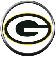 Set of 4 NFL Green Bay Packers Football Logo 18MM - 20MM Snap Jewelry Charms New Item