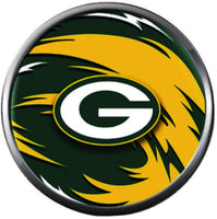 Set of 4 NFL Green Bay Packers Football Logo 18MM - 20MM Snap Jewelry Charms New Item