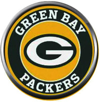 Set of 4 NFL Green Bay Packers Football Logo 18MM - 20MM Snap Jewelry Charms New Item