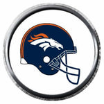 Denver Broncos NFL Football Logo Helmet 18MM - 20MM Snap Jewelry Charm New Item