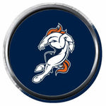 Blue Bucking Bronco Denver Broncos NFL Football Logo 18MM - 20MM Snap Jewelry Charm New Item