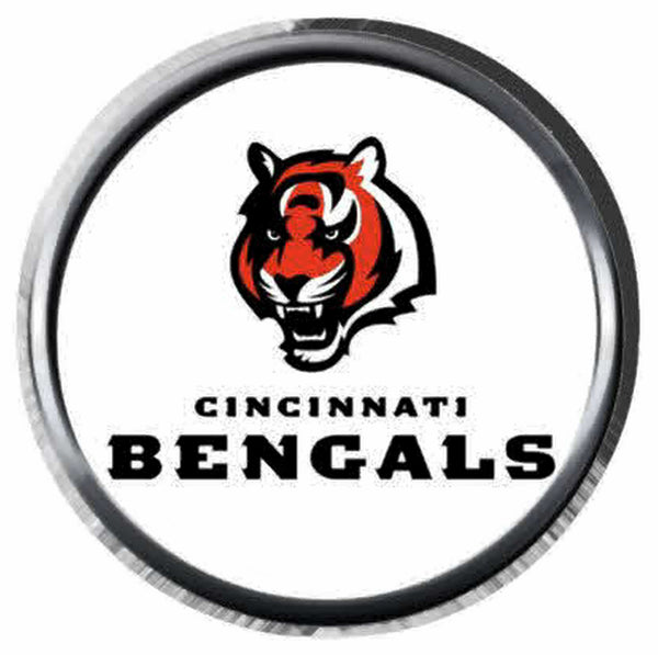 Cincinnati Cool Bengals Fan Tiger NFL Football Logo 18MM - 20MM Snap  Jewelry Charm New Item
