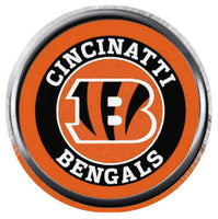 Cincinnati Bengals Circle NFL Football Logo 18MM - 20MM Snap Jewelry Charm New Item