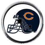 Chicago Bears Helmet NFL Football Logo 18MM - 20MM Snap Jewelry Charm New Item