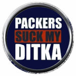 Packers Suck My Ditka Chicago Bears NFL Football 18MM - 20MM Snap Jewelry Charm New Item