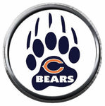 Chicago Bears Bear Claw NFL Football Logo 18MM - 20MM Snap Jewelry Charm New Item