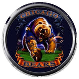 Bear Down Chicago Bears NFL Football Logo 18MM - 20MM Snap Jewelry Charm New Item