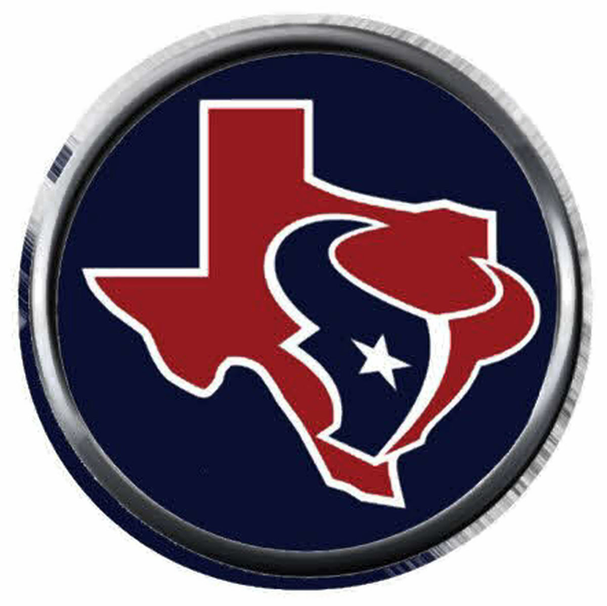 Houston Texans Texas State NFL Football Logo 18MM - 20MM Snap Jewelry ...