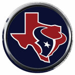 Houston Texans Texas State NFL Football Logo 18MM - 20MM Snap Jewelry Charm New Item