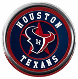 Houston Texans Circle Toro NFL Football Logo 18MM - 20MM Snap Jewelry Charm New Item