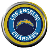 Circle Bolt LA Los Angeles Chargers NFL Football Logo 18MM - 20MM Snap Jewelry Charm New Item