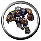 Mean Team Player LA Chargers NFL Football Logo 18MM - 20MM Snap Jewelry Charm New Item