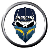 Mean Face Bolt LA Chargers NFL Football Logo 18MM - 20MM Snap Jewelry Charm New Item