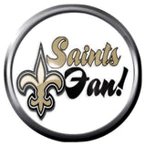 New Orleans Saints Fan NFL Football Logo 18MM - 20MM Snap Jewelry Charm New Item