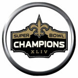 New Orleans Saints Super Bowl XLIV NFL Football Logo 18MM - 20MM Snap Jewelry Charm New Item