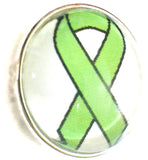 Cancer Ribbon Lymphoma Cancer Fashion Snap Jewelry Charm