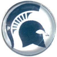 MSU Michigan State Spartans College Logo Fashion Snap Jewelry University Snap Charm