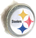 NFL Logo Pittsburgh Steelers Football Fan Team Spirit 18MM - 20MM Fashion Snap Charm