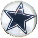 Fashion Snap Jewelry NFL Logo Dallas Cowboys Snap Charm