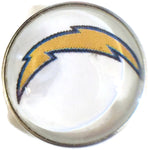 Fashion Snap Jewelry NFL Logo San Diego Chargers Snap Charm