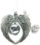 Harley Davidson Snap and Biker Bi@*! Snap on Wings Pendant 18MM - 20MM Snap Charm 20" Necklace