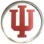 Indiana University IU College Logo Fashion Snap Jewelry University Snap Charm