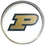 Purdue Boilermakers College Logo Fashion Snap Jewelry University Snap Charm