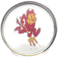 Arizona State University Sun Devils College Logo Fashion Snap Jewelry University Snap Charm