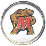 Maryland Terrapins College Logo Fashion Snap Jewelry University Snap Charm