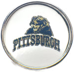 Pittsburgh Panthers College Logo Fashion Snap Jewelry University Snap Charm