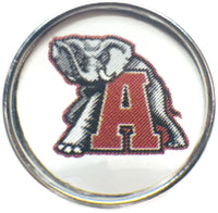 Alabama Crimson Tide College Logo Fashion Snap Jewelry University Snap Charm