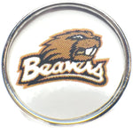 Oregon State Beavers College Logo Fashion Snap Jewelry University Snap Charm